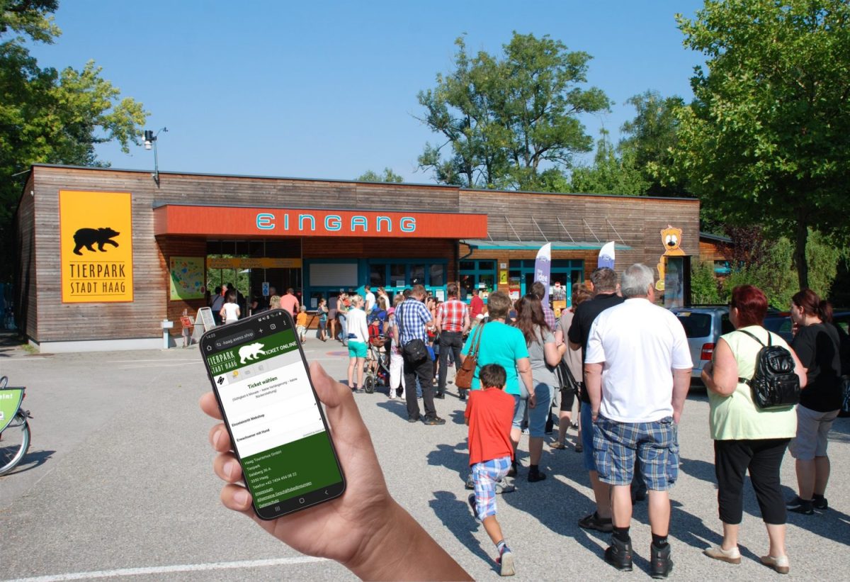 Werbung Online Ticket Tierpark ©Tierpark Stadt Haag / Albin Tempelmayr