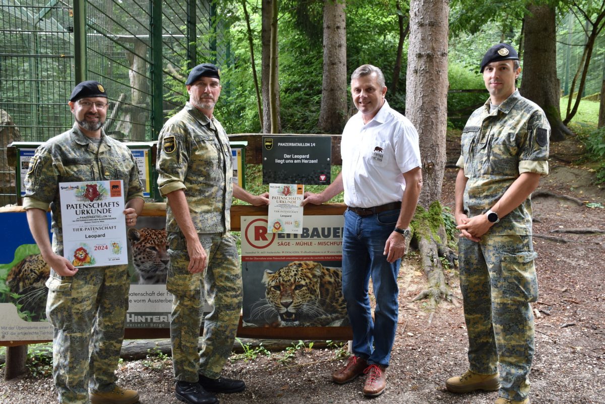 Firmenpatenschaft Bundesheer für Leopard / © Tierpark Stadt Haag - Herbert Stoschek