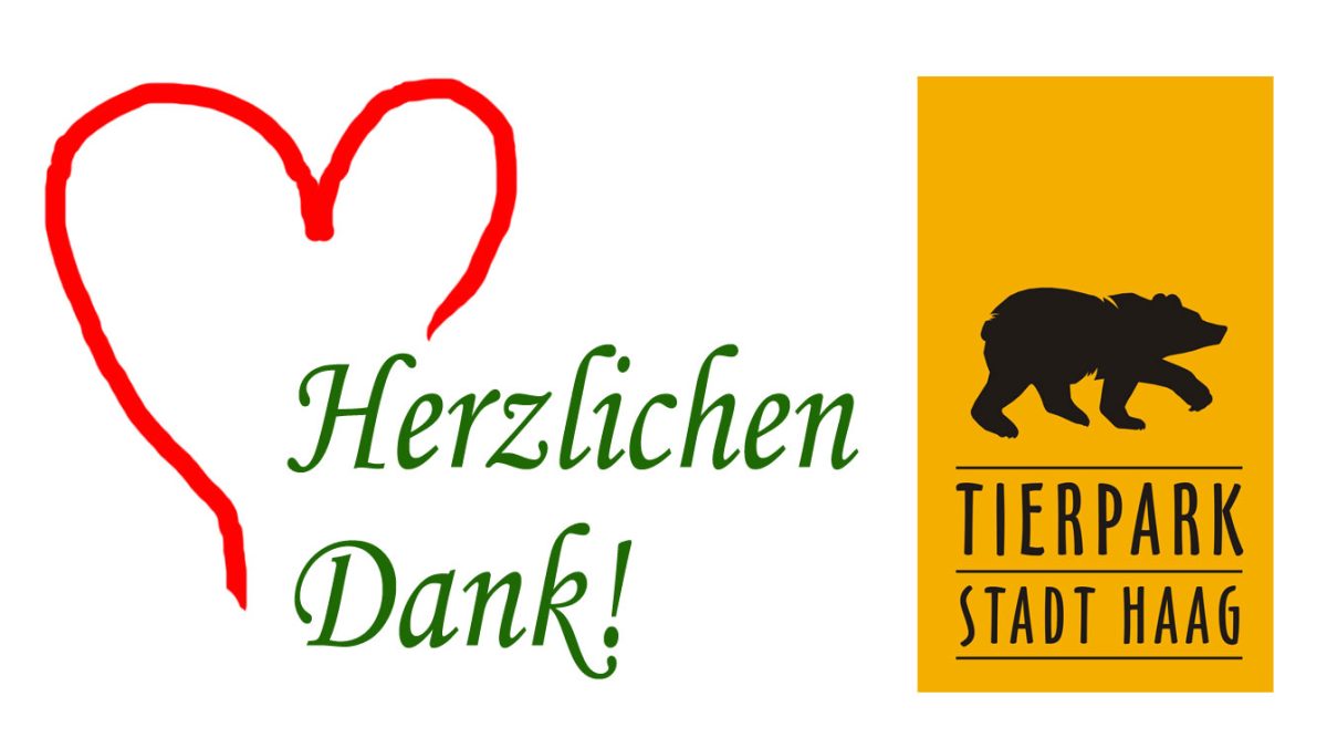 Herzlichen Dank © Tierpark Stadt Haag